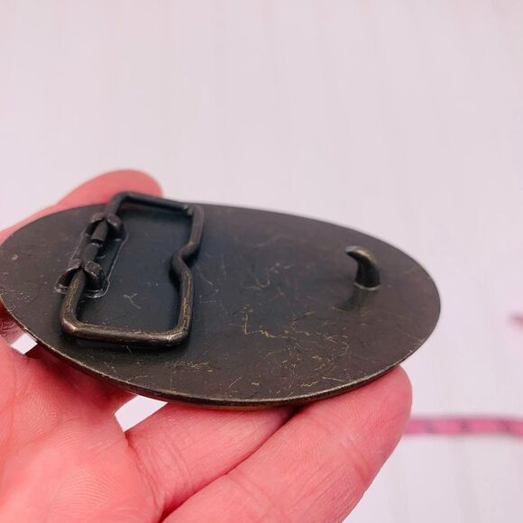 NOT FOR SALE Frontier Hotel Las Vegas Brass Belt Buckle0 - Picture 4 of 5